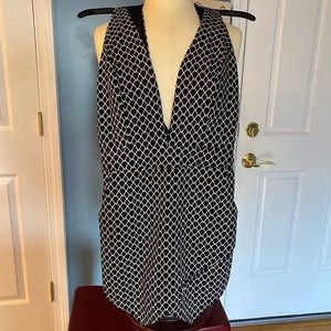 Asymmetrical Plunge-Neck Romper